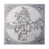 Antike Transferware der Wiedergabe-VT0095 Fliese (Vorderseite)