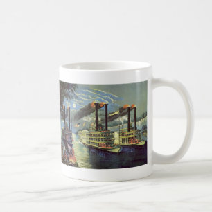 Antike Transport- und Reiseschiffe Dampfer Kaffeetasse