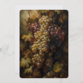 Antike Trauben Feiertagskarte (Vorne/Hinten)