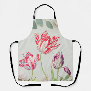 Antike Tulpen Blumen Schürze
