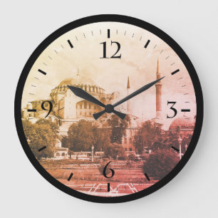 Antike Türkei Istanbul Basilika der Heiligen Sophi Große Wanduhr