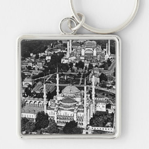 Antike Türkei Istanbul Blaue Moschee Überblick 197 Schlüsselanhänger