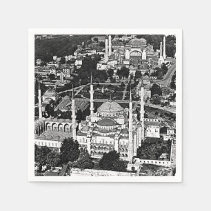 Antike Türkei Istanbul Blaue Moschee Überblick 197 Serviette