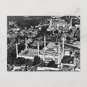 Antike Türkei Istanbul Blaue Moschee Überblick Postkarte