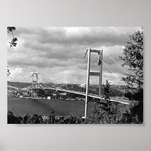 Antike Türkei Istanbul Bosporus Brücke Poster