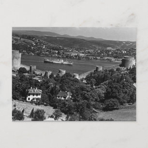 Antike Türkei Istanbul Bosporus Festung Postkarte