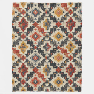 Antike türkische Aksaray Kilim Print Fleecedecke