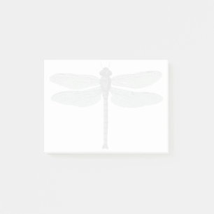 Antike typografische Libellen-Vintage-Zeichnung Post-it Klebezettel