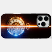 Antike Uhr Blaupause Case-Mate iPhone Hülle (Rückseite (Horizontal))