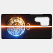 Antike Uhr Blaupause Samsung Galaxy Hülle (Rückseite (Horizontal))