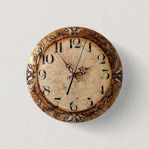 Antike Uhr Button