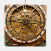 Antike Uhr, Deutschland Keramikornament (Rückseite)