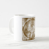 Antike Uhr Kaffeetasse (Vorderseite Links)