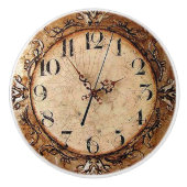 Antike Uhr Keramikknauf (Vorderseite)