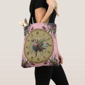 Antike Uhr mit Blumen Tasche (Von Nahem)