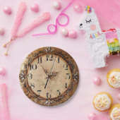 Antike Uhr Pappteller (Party)