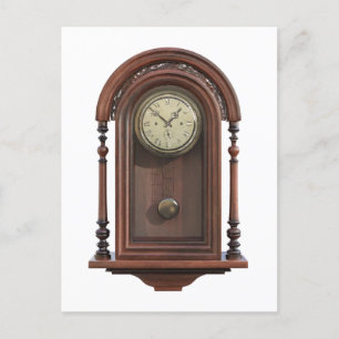 Antike Uhr Postkarte