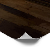 Antike Uhr und Rosen Poster (Ecke)