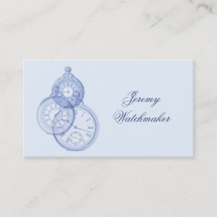 Antike Uhrreparatur-Visitenkarte Visitenkarte
