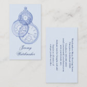 Antike Uhrreparatur-Visitenkarte Visitenkarte (Vorne/Hinten)