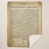 Antike Unabhängigkeitserklärung Sherpadecke (Vorderseite)