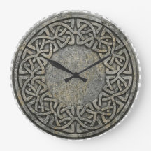 Antike unendliche Webart-Keltische Wanduhr aus Ste