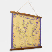 Antike ungarische Wandgestaltung Wandteppich Mit Holzrahmen (Gewinkelt)