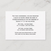 Antike Unterkünfte in White BG Begleitkarte (Rückseite)