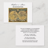 Antike Unterkünfte in White BG Begleitkarte (Vorne/Hinten)