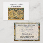 Antike Unterkünfte in White BG Begleitkarte (Vorne/Hinten)