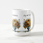 antike Urne mit Blume Tasse (VorderseiteRechts)
