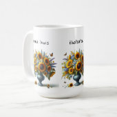 antike Urne mit Blume Tasse (Vorderseite Links)