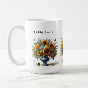 antike Urne mit Blume Tasse