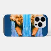 Antike USA Alaska Mutter Eisbär iPhone Hülle (Rückseite (Horizontal))
