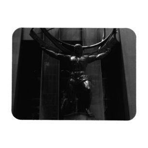 Antike USA New York Rockefeller Atlas Statue Magnet