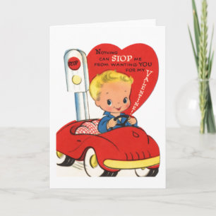 Antike Valentinskarte 14 Feiertagskarte
