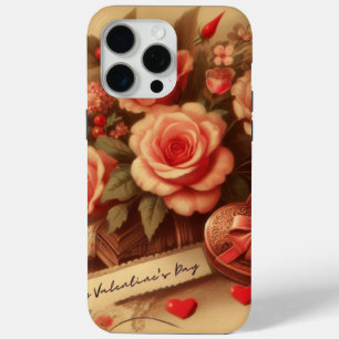Antike Valentinstag-Schokolade und Blumen Case-Mate iPhone Hülle