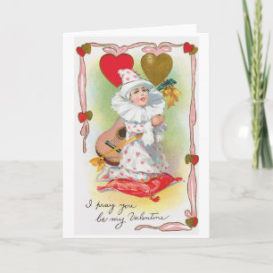 Antike Valentinstagskarte Feiertagskarte