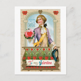 Antike Valentinstagskarte Feiertagspostkarte