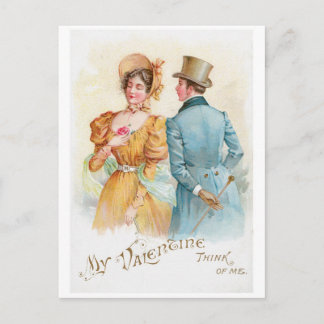 Antike Valentinstagskarte Feiertagspostkarte