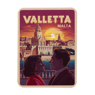 Antike Valletta, Malta Reiseandenken und Geschenke Magnet