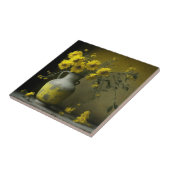 Antike Vase der gelben Blumen Fliese (Seite)