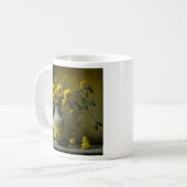 Antike Vase der gelben Blumen Kaffeetasse (Vorderseite Links)