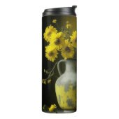 Antike Vase der gelben Blumen Thermosbecher (Nach links gedreht)