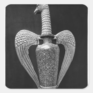 Antike Vase in liturgische Quelle umgewandelt Quadratischer Aufkleber