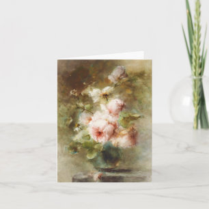 Antike Vase mit Rosen Margaretha Roosenboom Karte