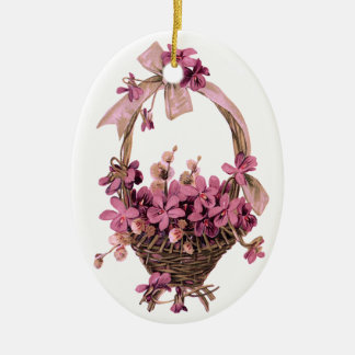 Antike Veilchen und Bogen-Ornament Keramikornament