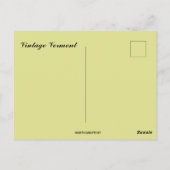 Antike Vermont-Karte Postkarte (Rückseite)