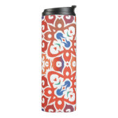 Antike verzierte Fliesen talavera mexico. Handgezo Thermosbecher (Nach links gedreht)