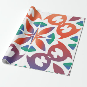 Antike verzierte Fliesen Talavera Mexiko. Geometri Geschenkpapier